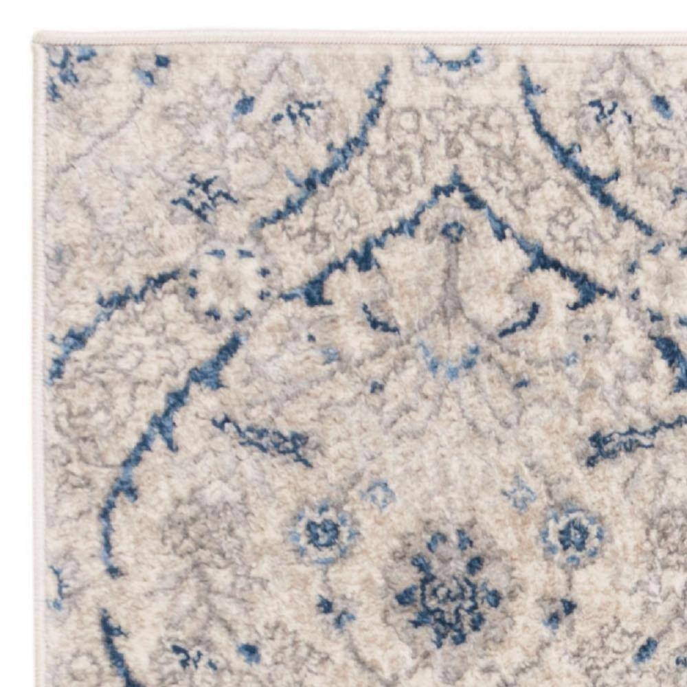 Brentwood BNT860 Power Loomed Area Rug - Light Grey/Blue - 4'x6' - Safavieh.