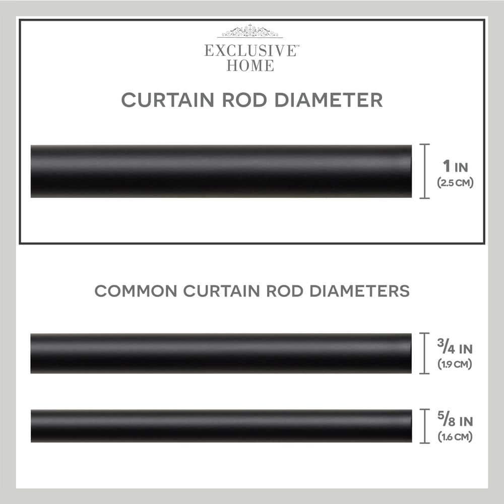 Amalgamated Textiles Exclusive Home Hyde Wrap Around Curtain Rod, Adjustable