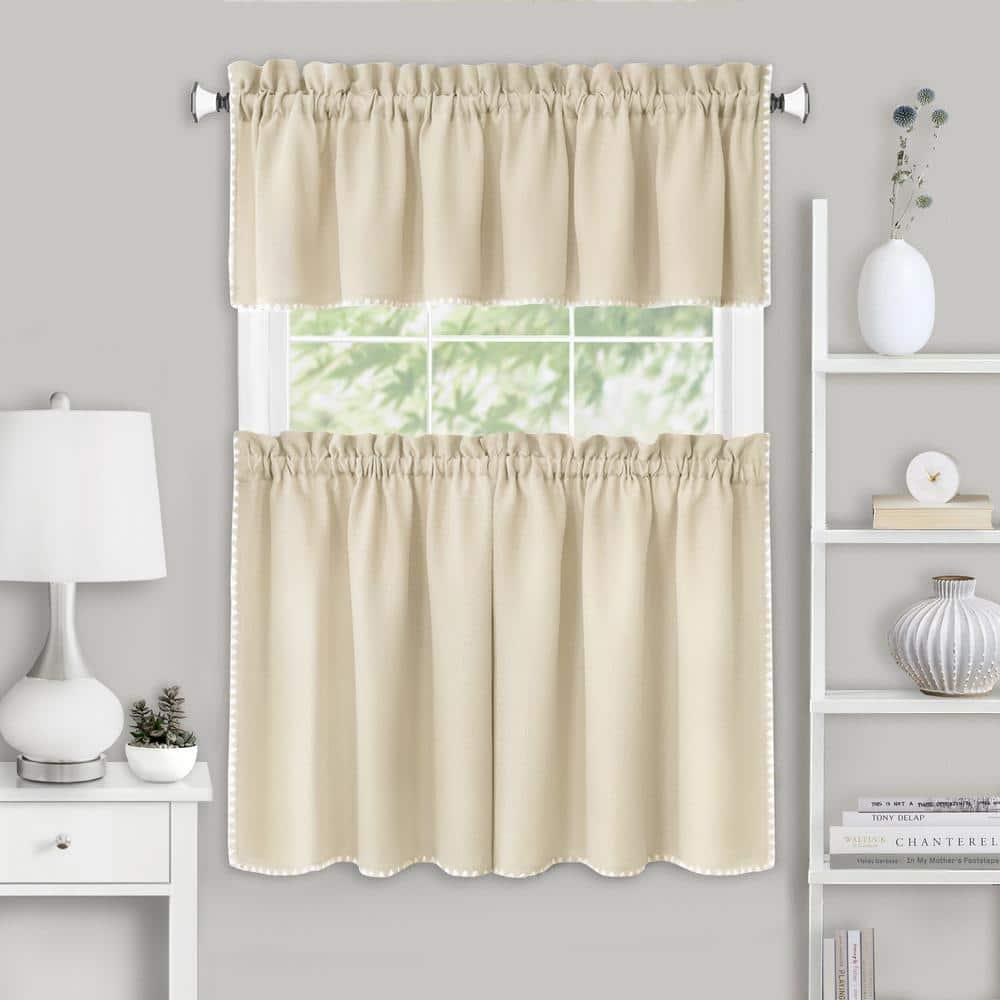 Achim Importing Co Tailored 58'' W Kitchen Curtain