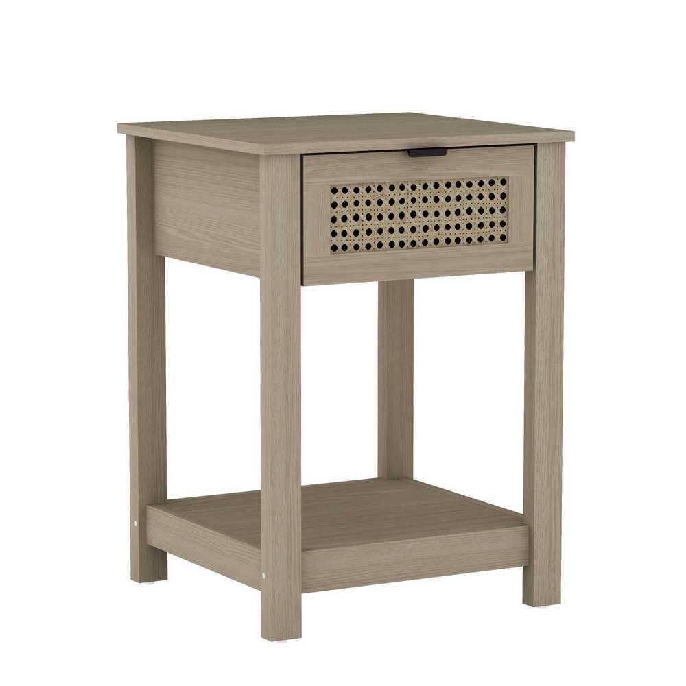 Galano Idiana 1 Drawer Nightstand - Oslo Oak