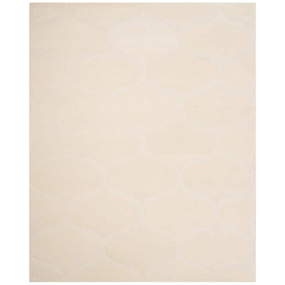SAFAVIEH Cambridge Jared Geometric Wool Area Rug, Ivory, 8' x 10'