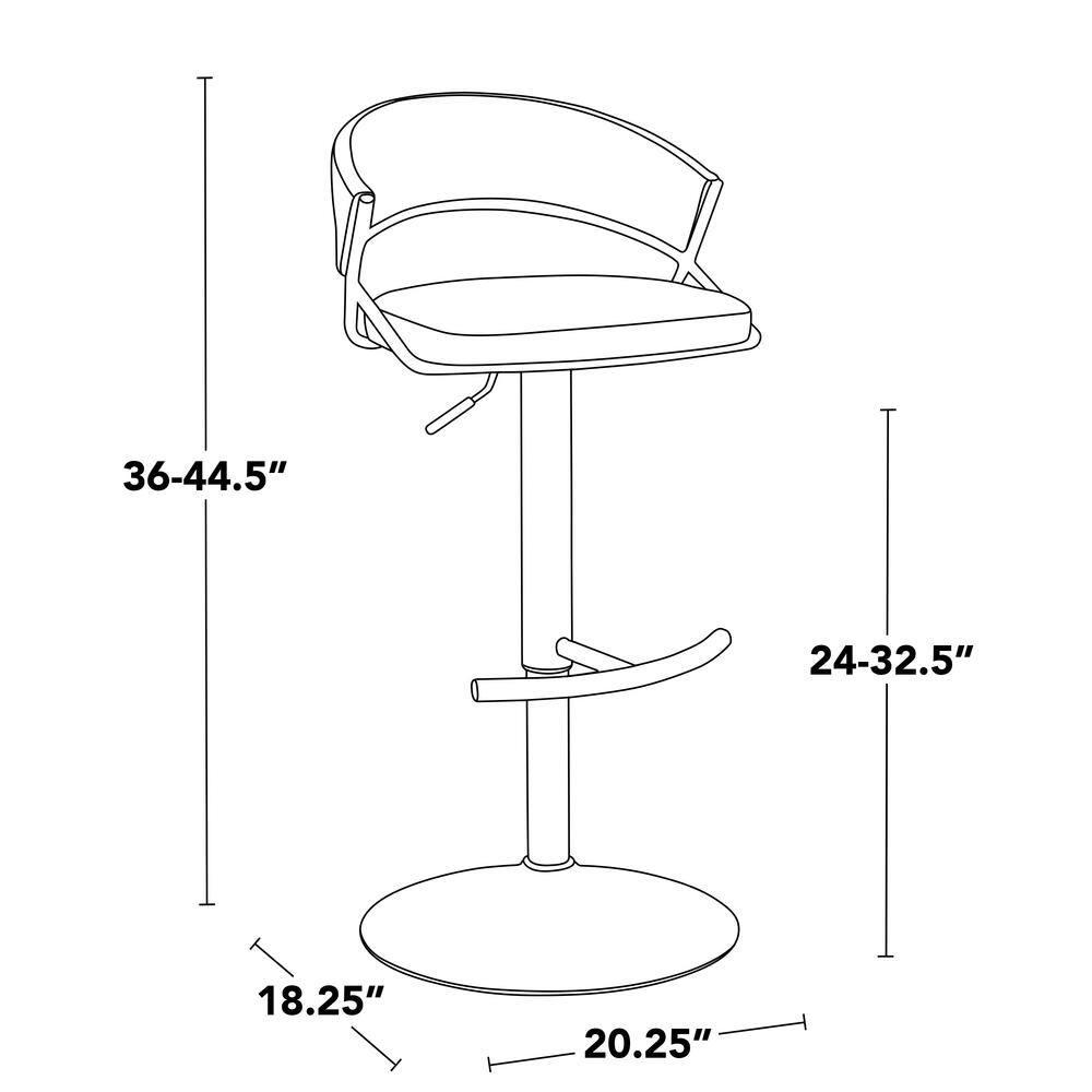 LumiSource Jie Adjustable Barstool - Set Of 2
