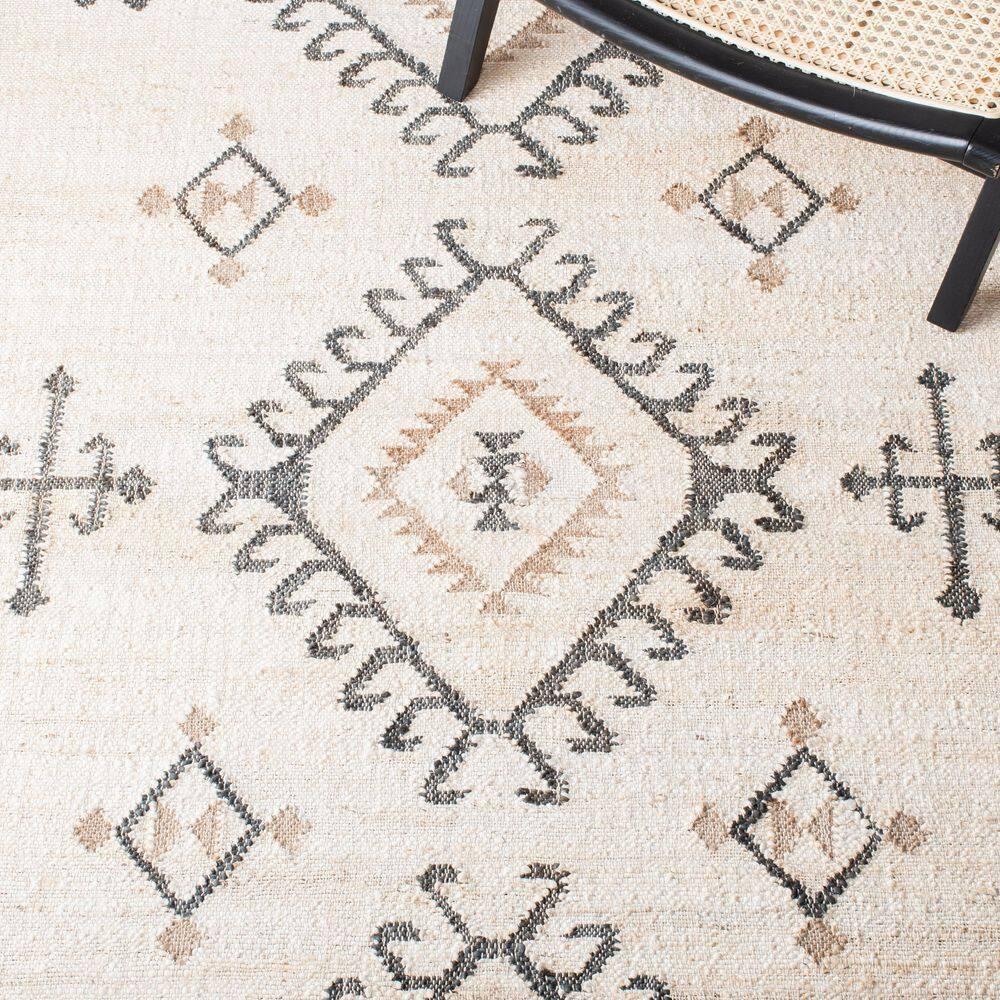 Kilim KLM762 Hand Woven Runner Rug - Ivory/Black - 2'3"x9' - Safavieh.