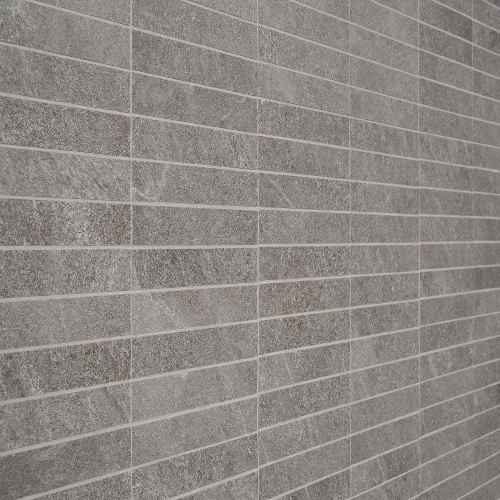 Monolith 11.81 In. X 11.81 In. Stacked Matte Porcelain Mosaic Floor And Wall Tile (0.96 Sq. Ft. / Each)