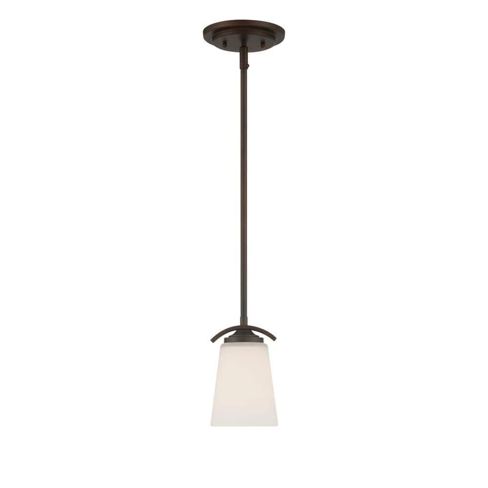 1 Light Mini Pendant In Transitional Style 7.5 Inches Tall By 4.75 Inches Wide-Vintage Bronze Finish Minka Lavery 4961-284