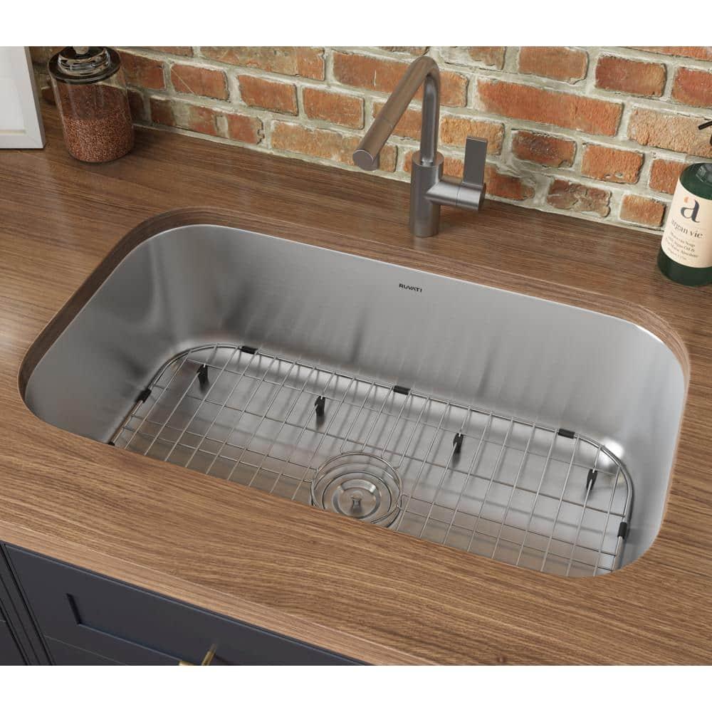 30 in. Undermount 16 Gauge Stainless Steel Kitchen Sink Single Bowl
