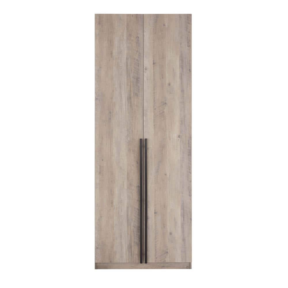 Manhattan Comfort Lee Freestanding Wardrobe Closet 3.0 with 1 Hanging Rod, 3 Shoe Shelves, and 1 Basic Shelf