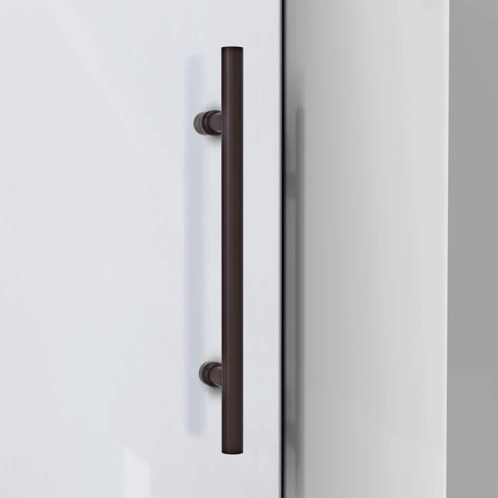 Enigma-XO 50" W x 76" H Sliding Frameless Shower Door with Clear Max™ Technology