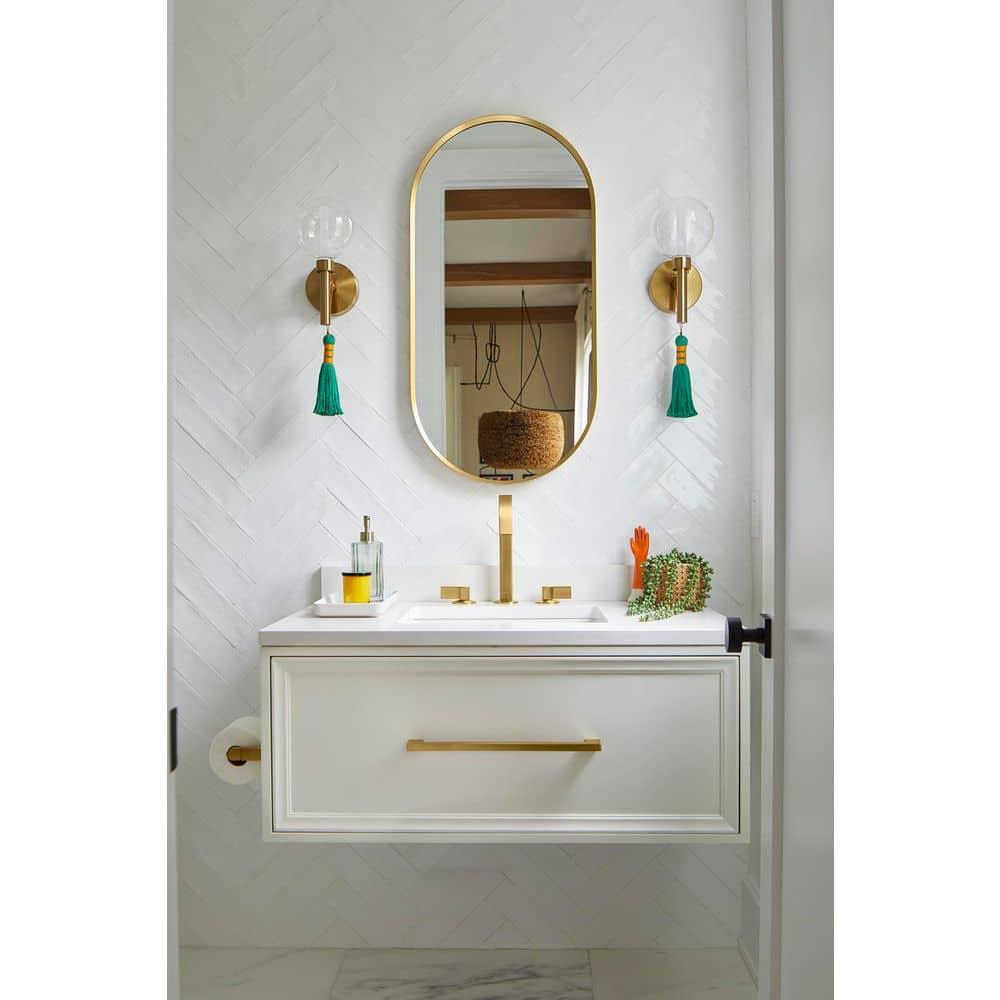Essential Capsule Wall Mirror, Bathroom/Vanity Mirror with Frame