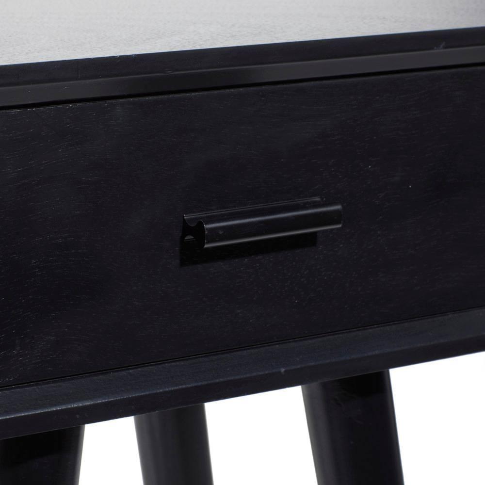 Modern Drawer Wooden Accent Table Black - Olivia & May: Compact Entryway Furniture, Single Storage