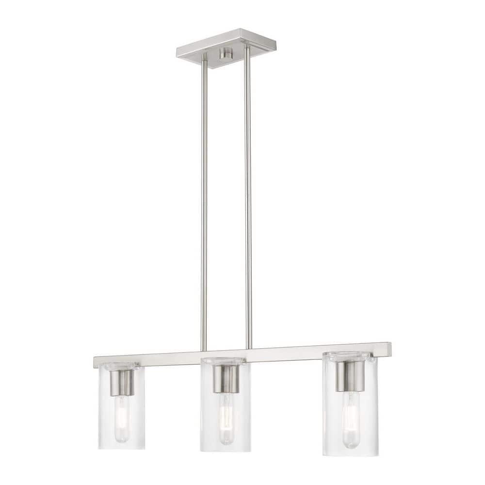 Livex Lighting Clarion 3 - Light Chandelier in  Brushed Nickel