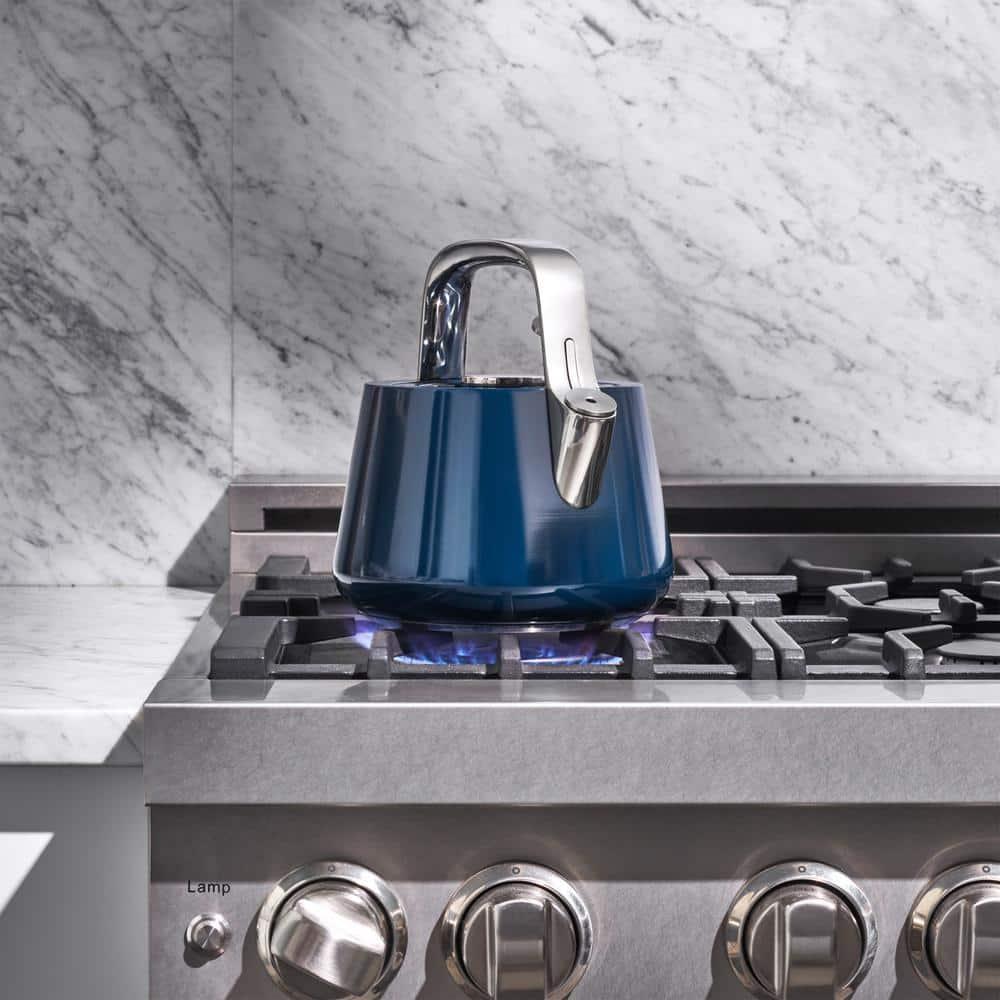 Caraway ® Navy Stovetop Whistling Tea Kettle