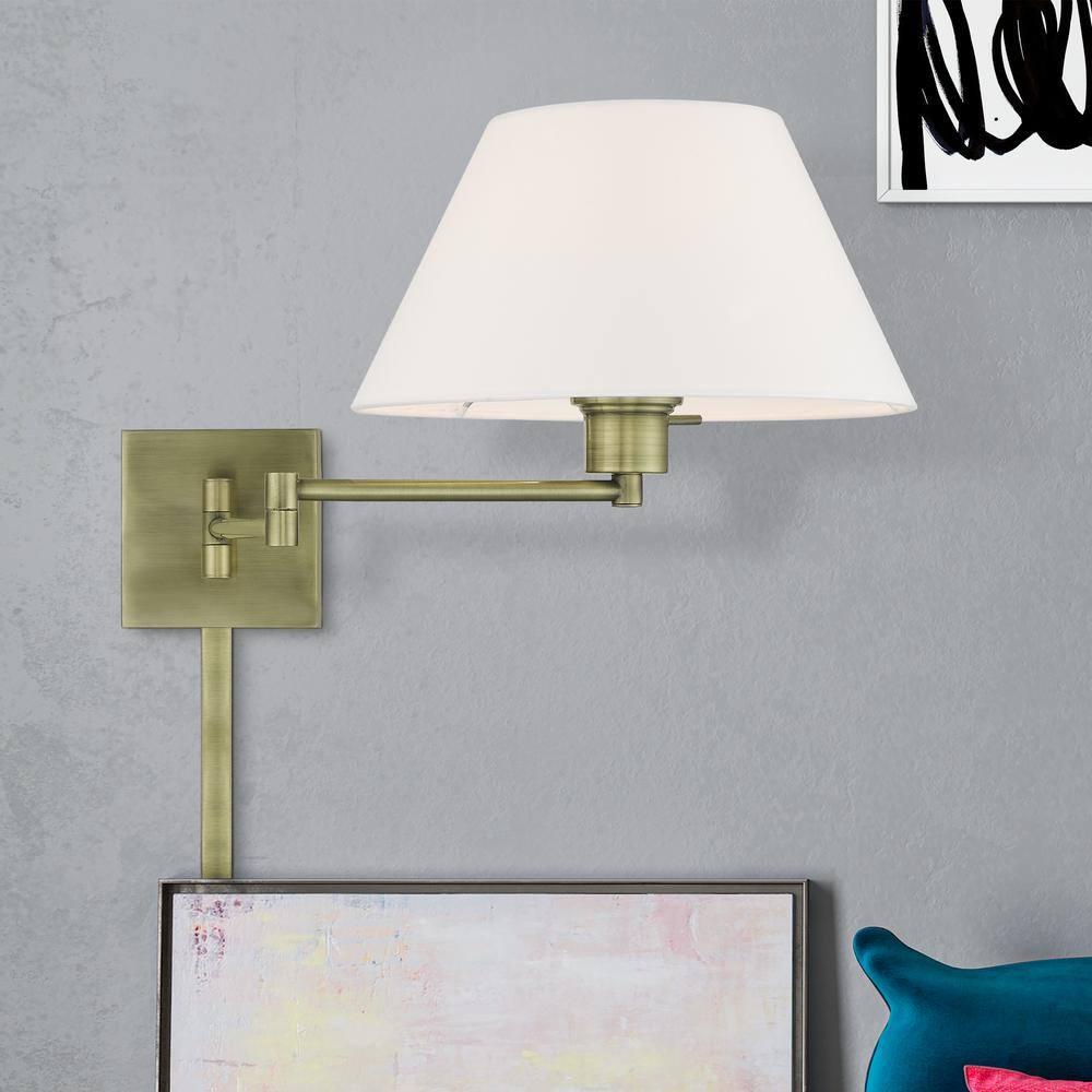 Livex Lighting 1 - Light Wall Light in  Antique Brass