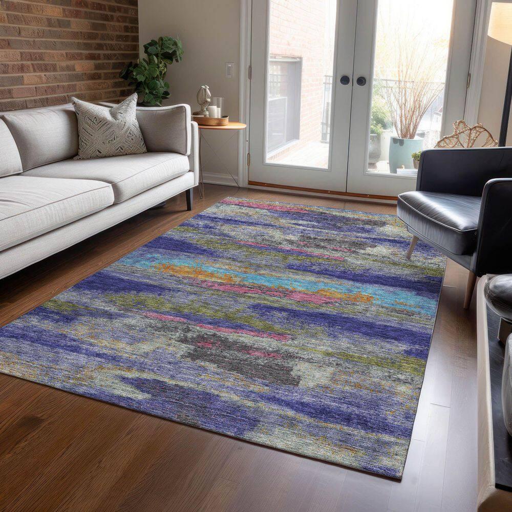Aleighna Area Rug with Non-Slip Backing