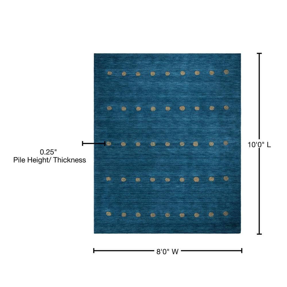 Himalaya HIM590 Hand Loomed Area Rug - Blue - 8'x10' - Safavieh.