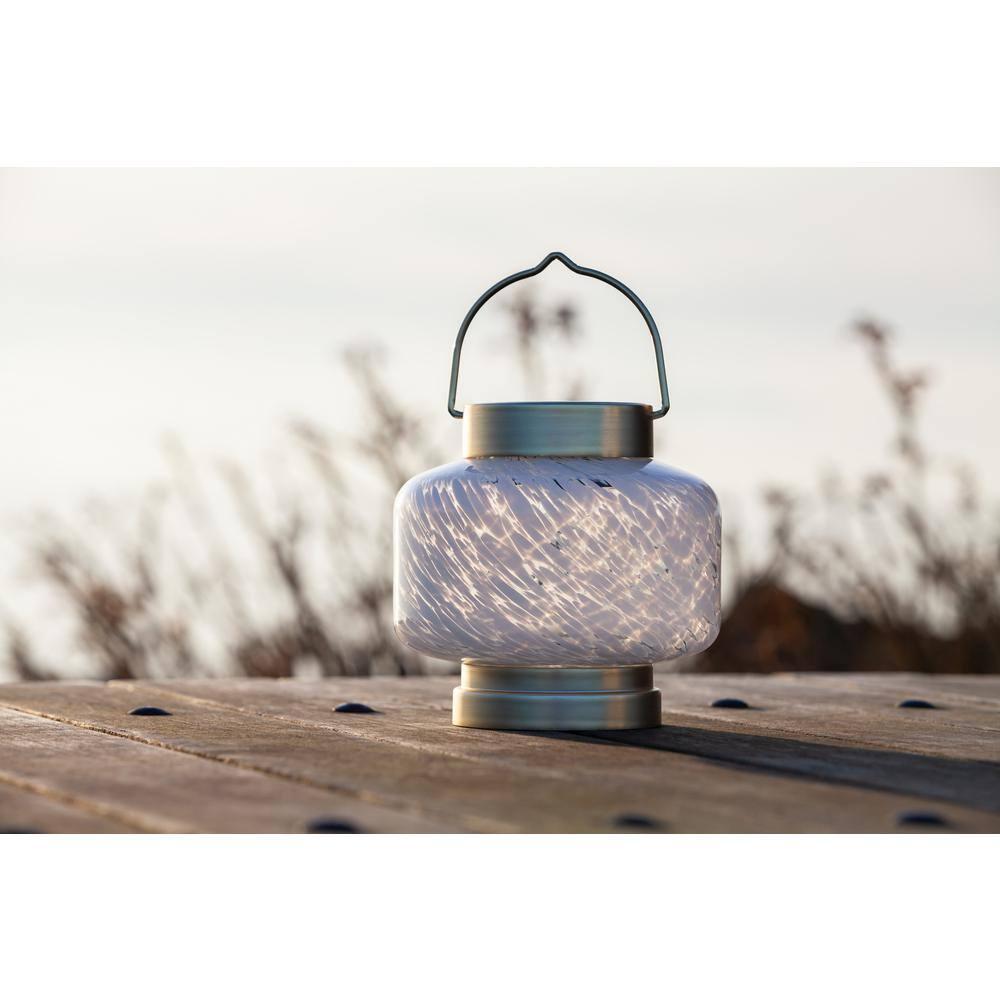 5.5'' Solar Powered Integrated LED Outdoor Lantern