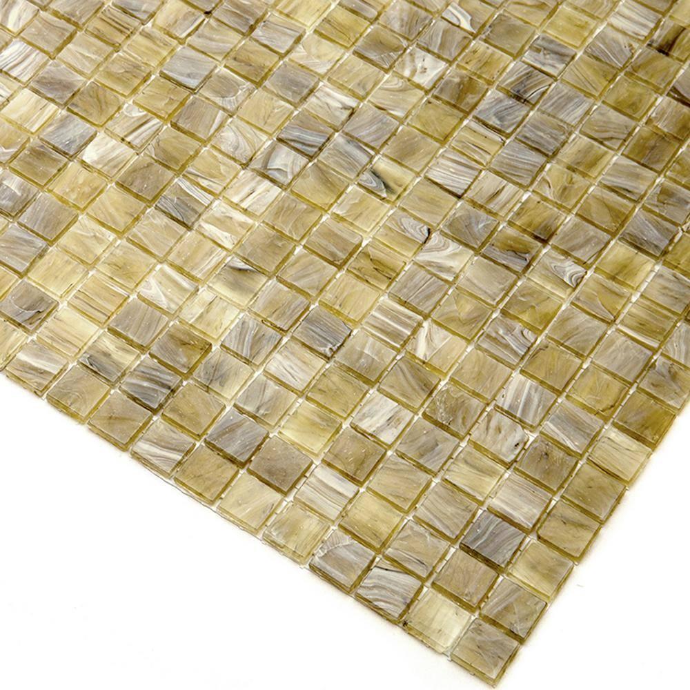 Skosh 0.6" x 0.6" Glass Grid Mosaic Wall & Floor Tile