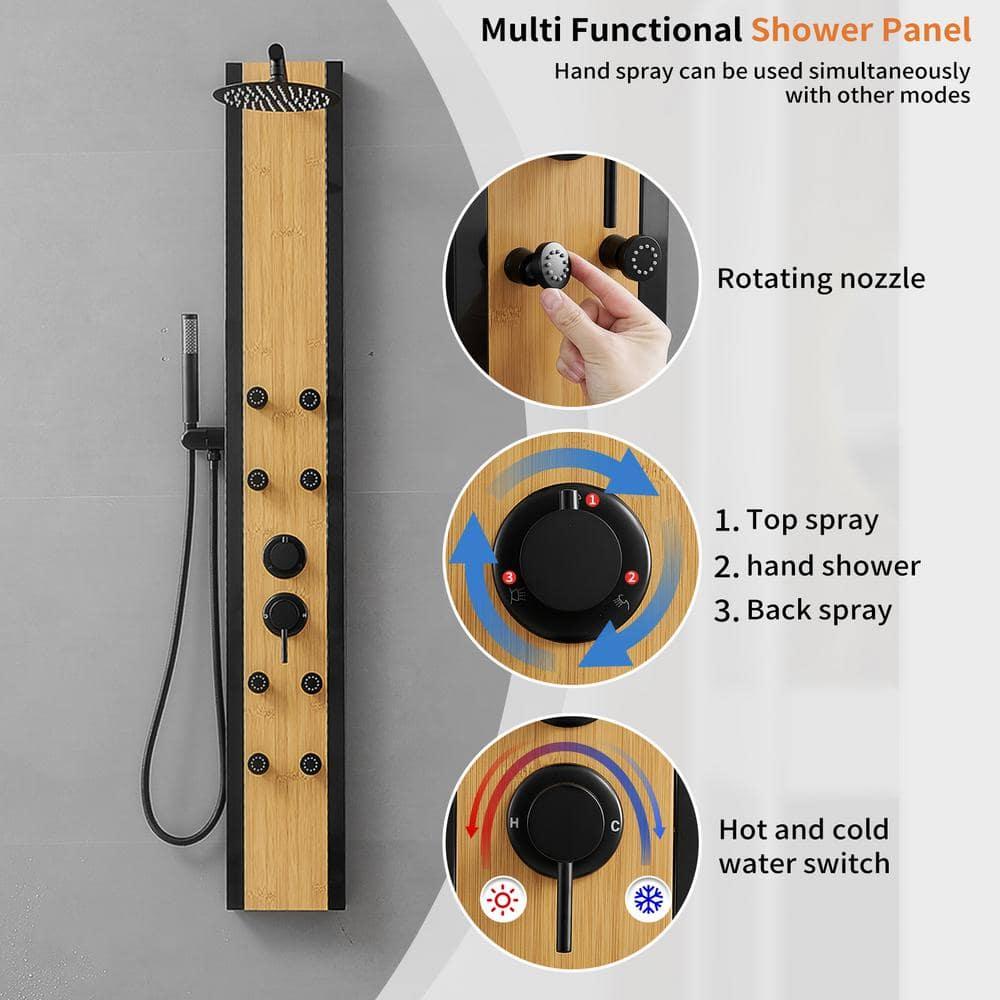 60.55'' Shower Panel with Adjustable Shower Head