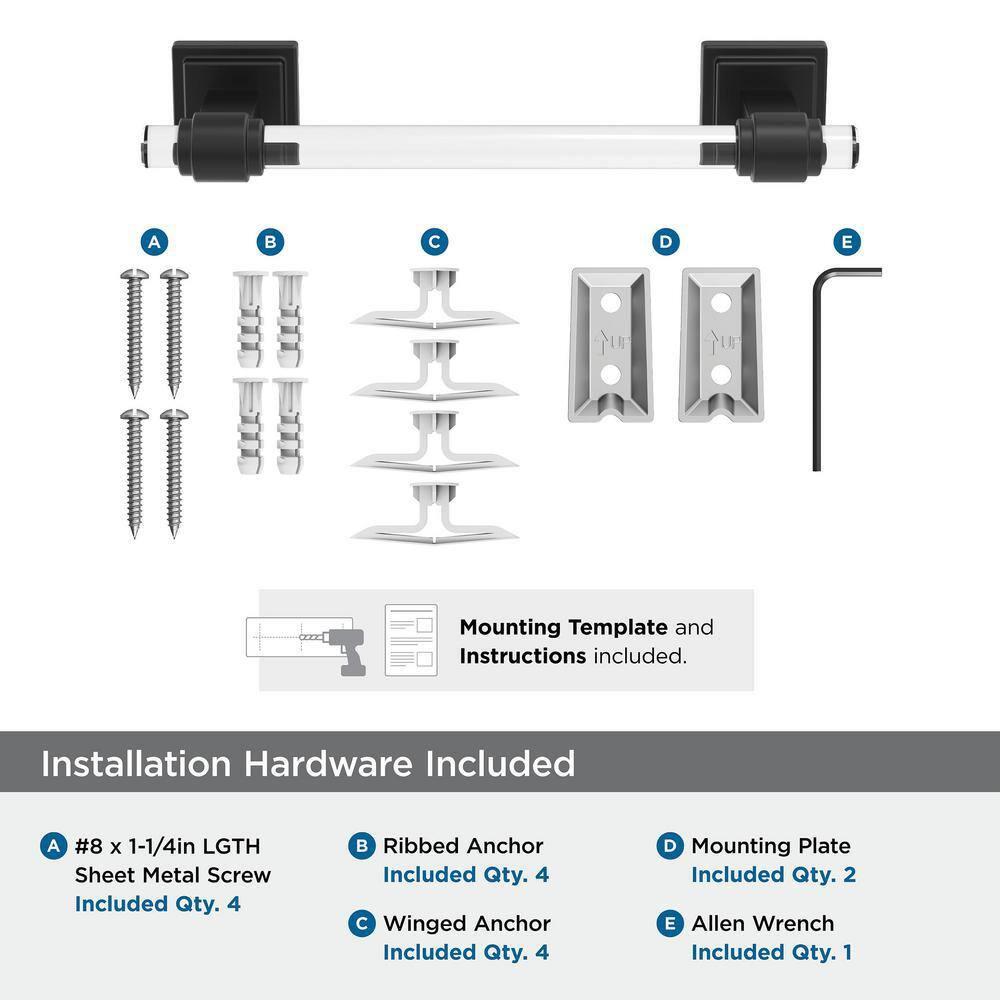 Glacio 10.25" Wall Mounted Towel Bar