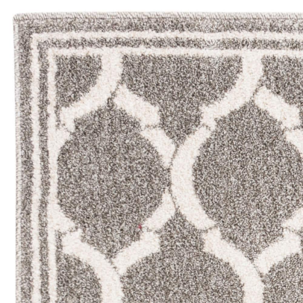 Amherst AMT415 Power Loomed Indoor Accent Rug - Dark Grey/Beige - 3'x5' - Safavieh