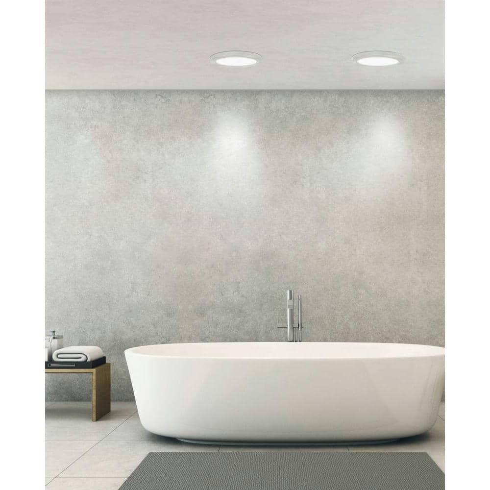 EGLO Trago 9 1 -Light 8.86-in White Flush Mount Light ENERGY STAR Certified
