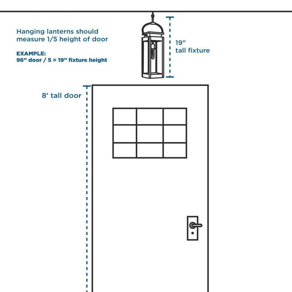 Progress Lighting Tremont 1-Light Matte Black Clear Seeded Glass Outdoor Semi-Flush Mount, Stainless Steel