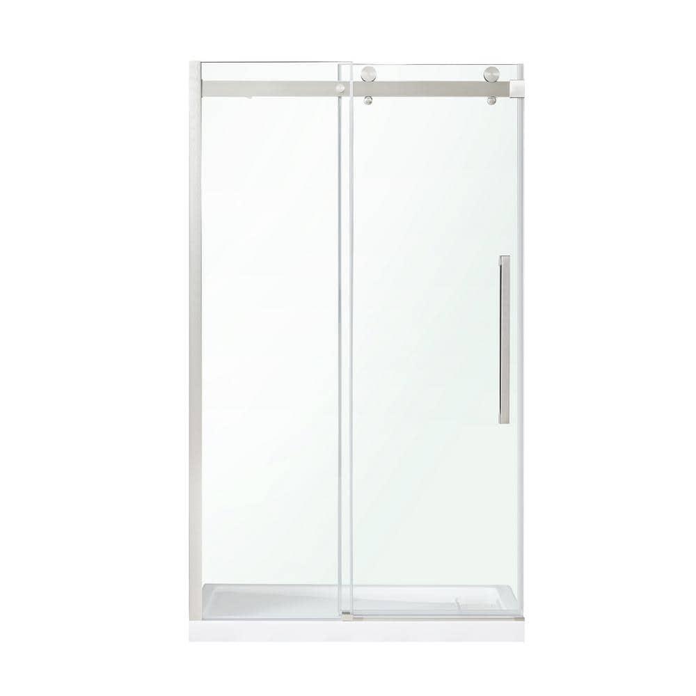 OVE Decors Bel Soft Close 48" x 78" Frameless Sliding Soft Close Shower Door
