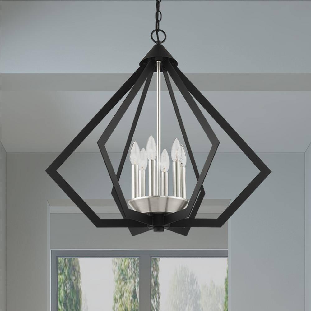 Livex Lighting Prism 6 - Light Chandelier in  Black
