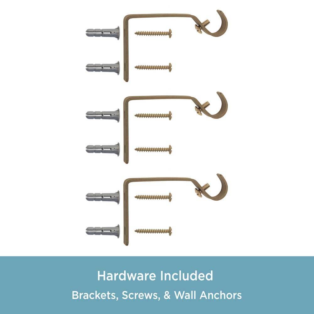 Kenney Kingstown Metal Adjustable 0.5" Single Curtain Rod