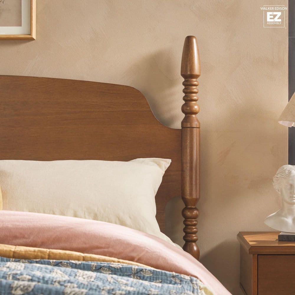 Vivienne Traditional Easy Assembly Solid Wood Turned Spindle Bed