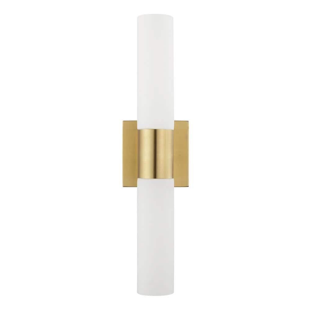 Livex Lighting Aero 2 - Light Vanity in  Satin Brass