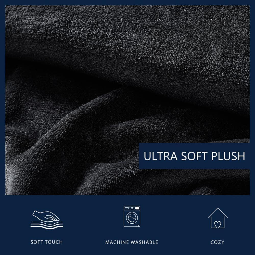 Nautica Nautica Solid Ultra Soft Plush Fleece Blanket