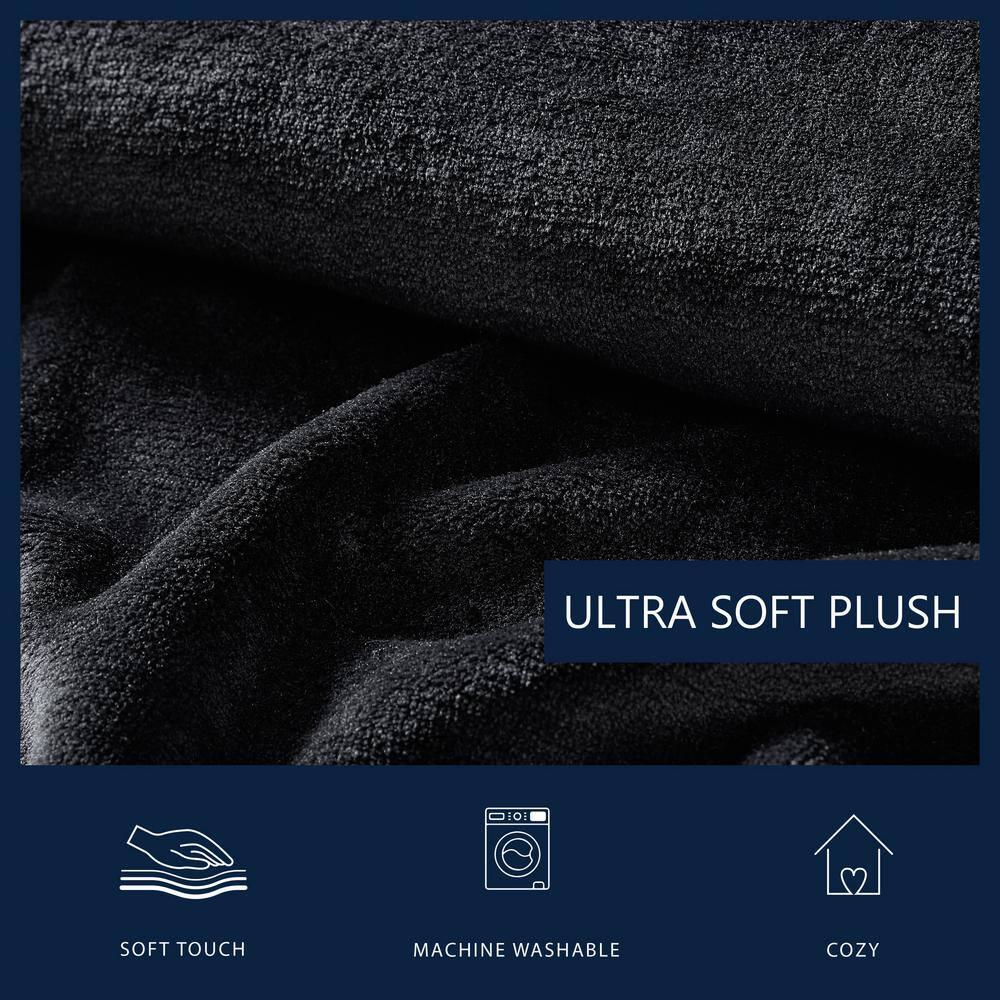 Nautica Nautica Solid Ultra Soft Plush Fleece Blanket