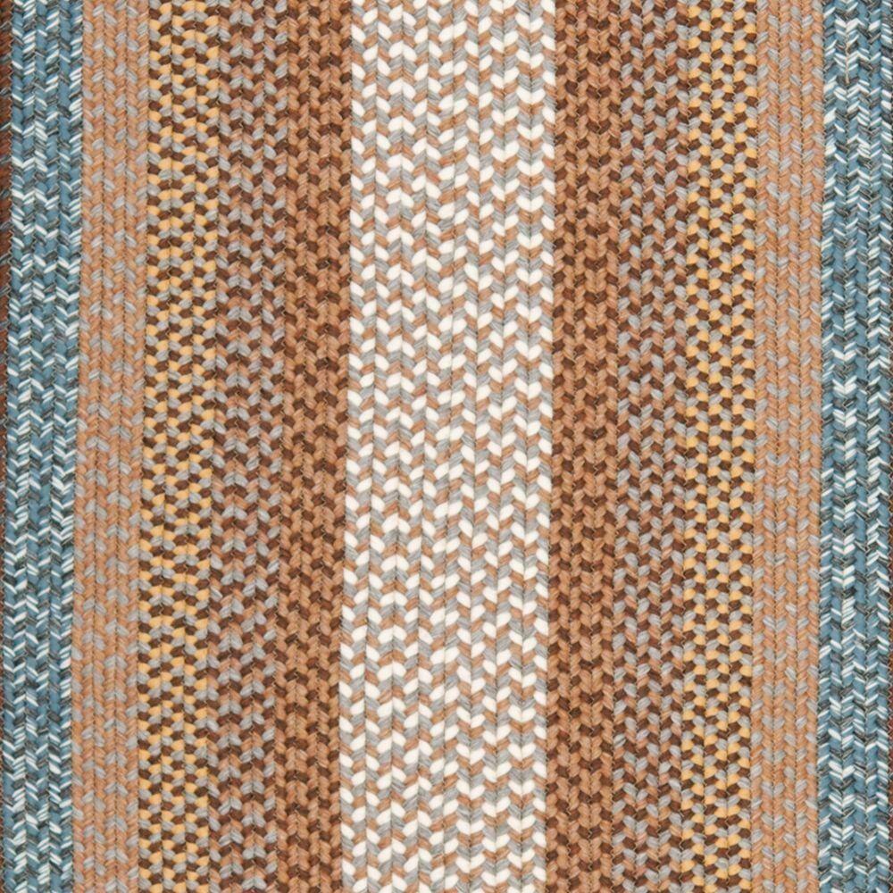 Braided BRD313 Hand Woven Accent Rug - Brown/Multi - 3'x5' Oval - Safavieh.