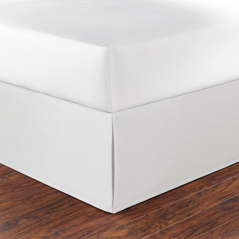 Nautica Solid Bedskirt 100% Cotton Fitted 15" Bed Skirt