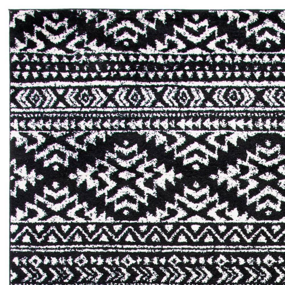 Tulum TUL272 Power Loomed Area Rug - Black/Ivory - 8'x10' - Safavieh.