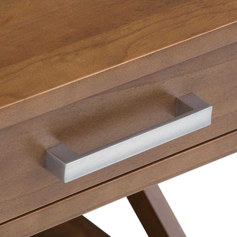Simpli Home Kitchener 21"W Solid Mango Wood Square End Table with Storage Drawer