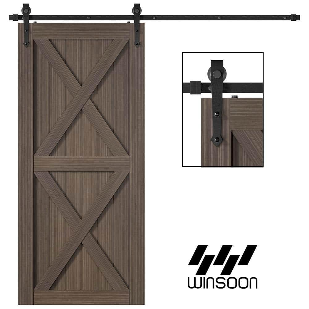 Lazio Sliding Standard Single Barn Door Hardware Kit