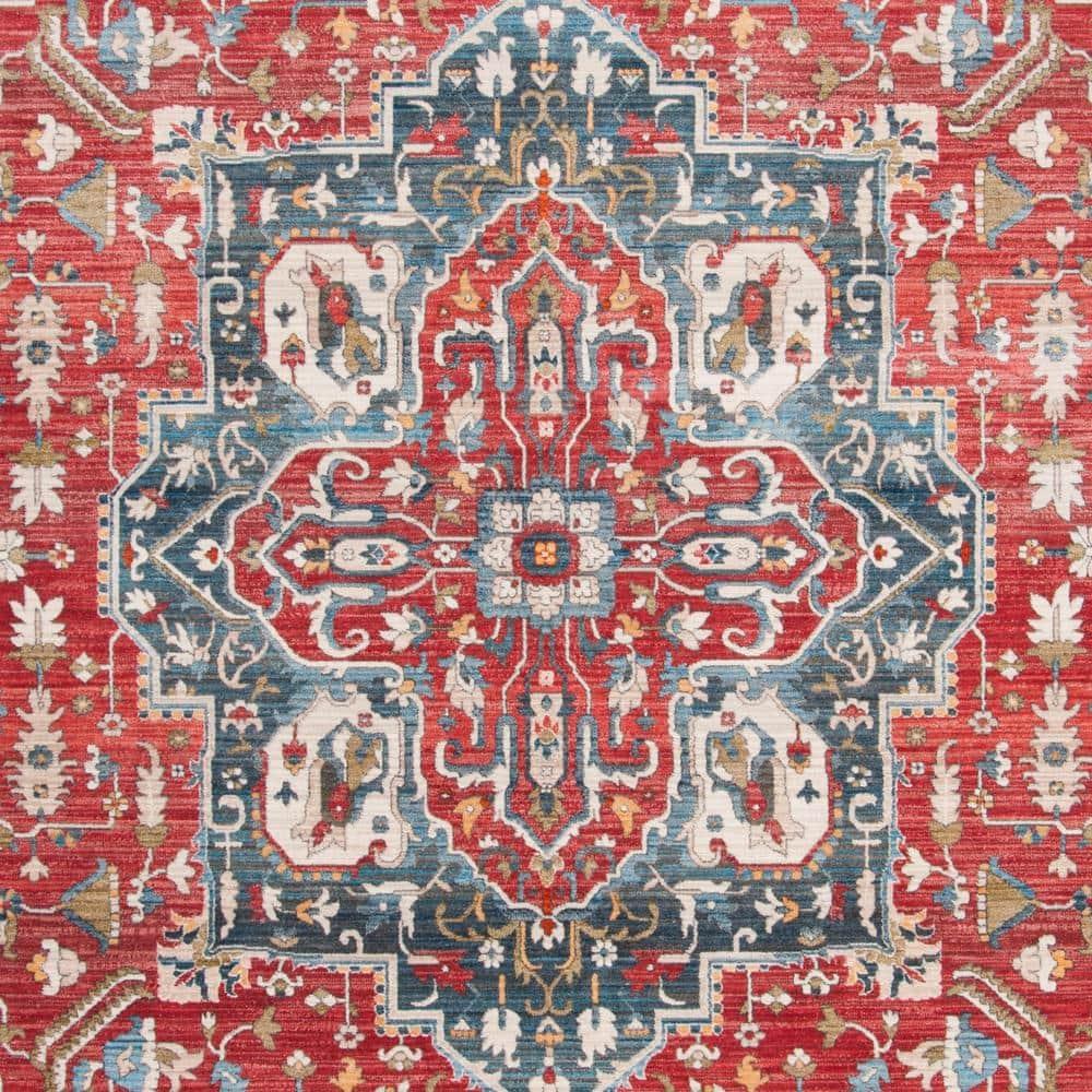 Vintage Persian VTP479 Power Loomed Area Rug - Red/Blue - 8'x10' - Safavieh.