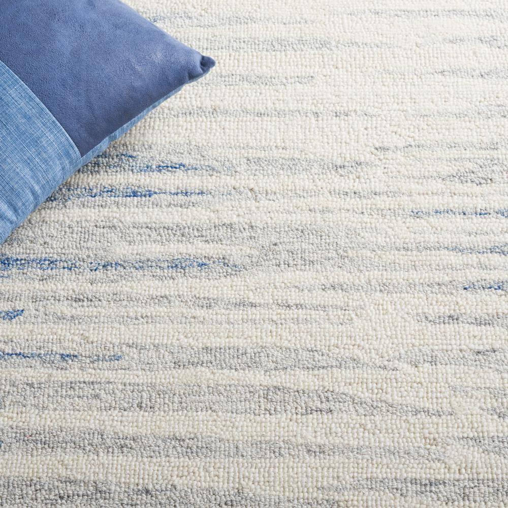Abstract ABT926 Handmade Indoor Runner - Ivory/Dark Blue - 2'-3"x8' - Safavieh