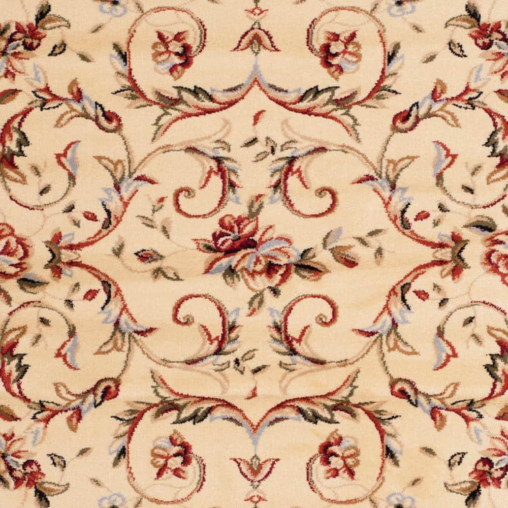 Lyndhurst LNH322 Power Loomed Area Rug - Ivory/Ivory - 5'3"x7'6" - Safavieh.