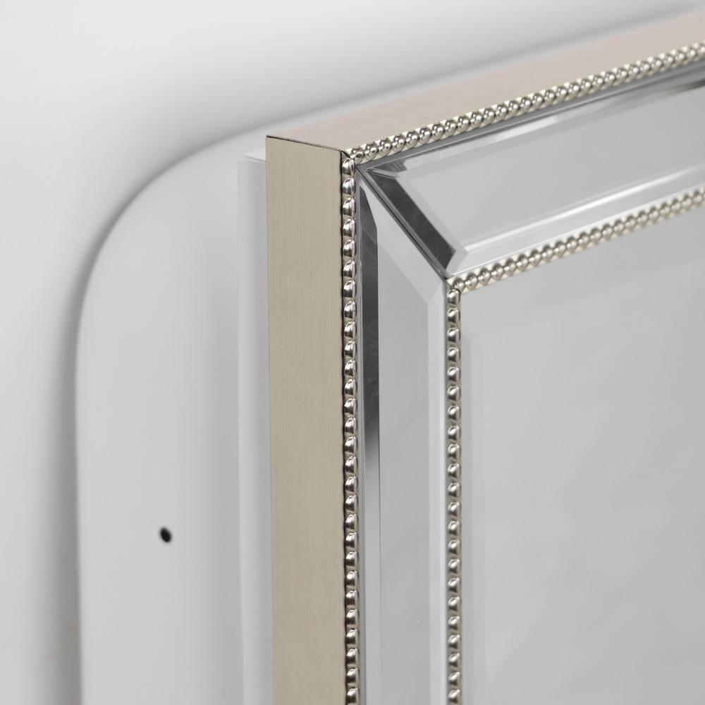 16" x 26" Metro Beaded Recessed Medicine Cabinet - Head West: Wall Mount, Polystyrene Frame, 3 Shelves