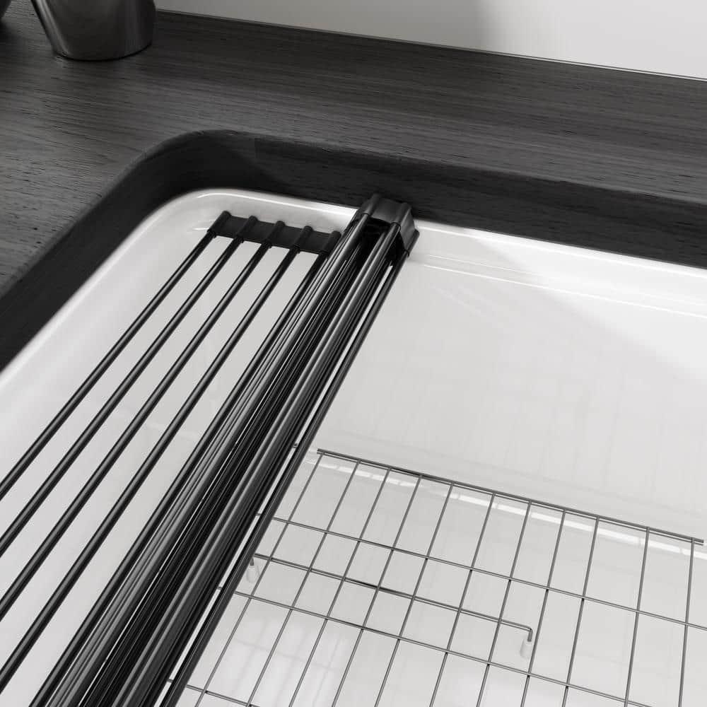 Yorkshire 30" L x 20" W Kitchen Sink Workstation With Cutting Board, Dish-drying Rack and Sink Grid
