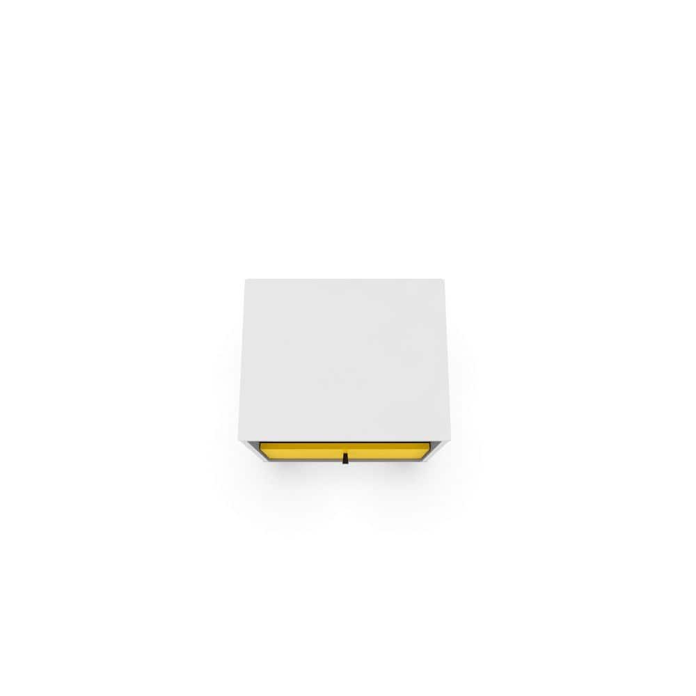 Liberty 1.0 Mid Century Modern Nightstand White/Yellow - Manhattan Comfort