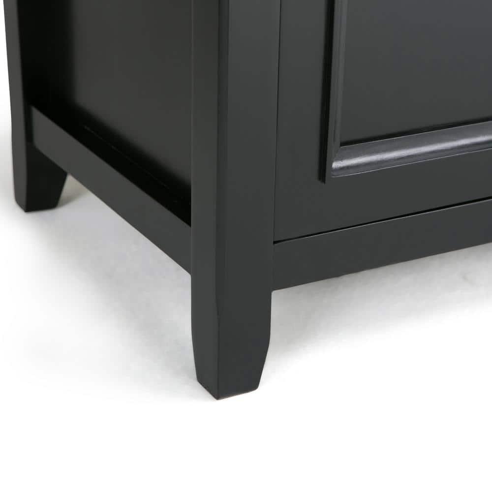 Simpli Home Amherst 54" TV Stand in Black