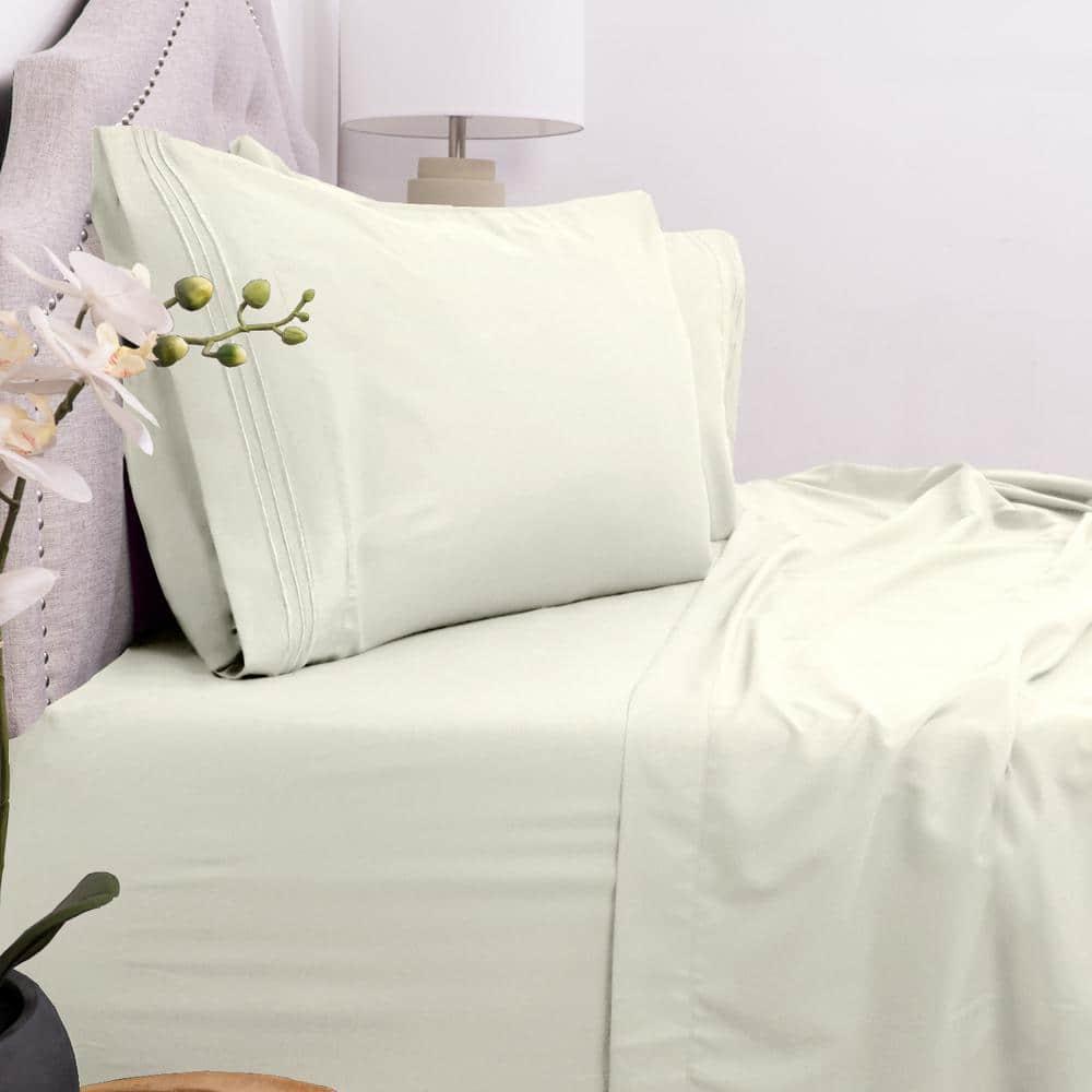 Sweet Home Collection Luxurious Classic Soft Solid 1800 Series Microfiber Sheet Set, Various Colors and Sizes