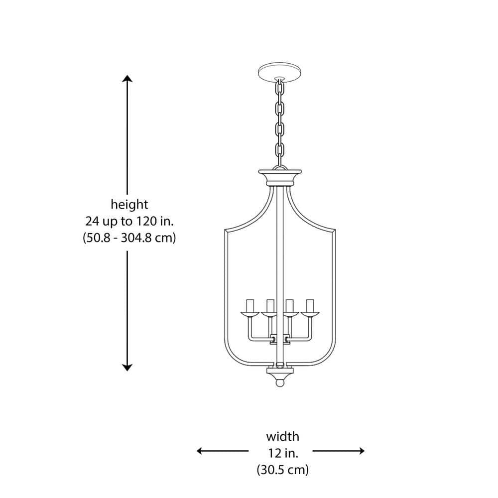 Trans Globe Lighting 11214 Hillcrest 4 Light 12" Wide Pendant - Gold