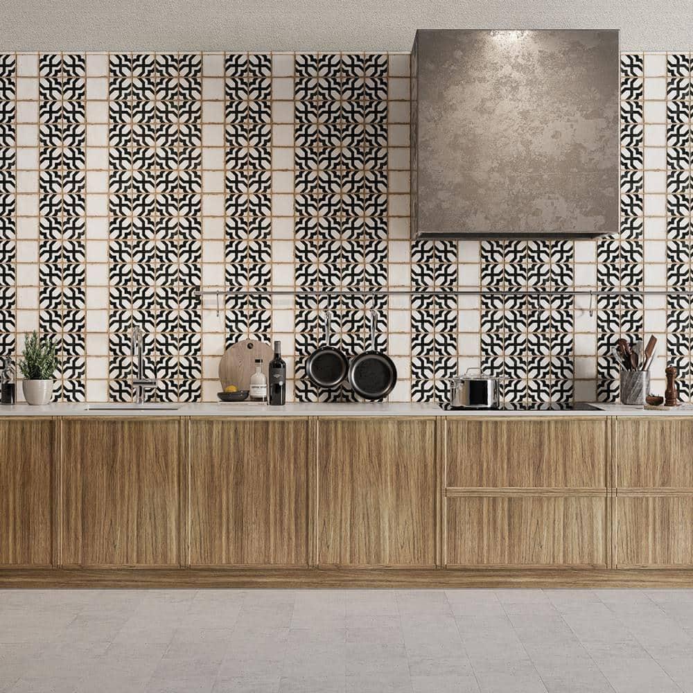 Casablanca 5" x 5" Ceramic Patterned Floor Use Tile