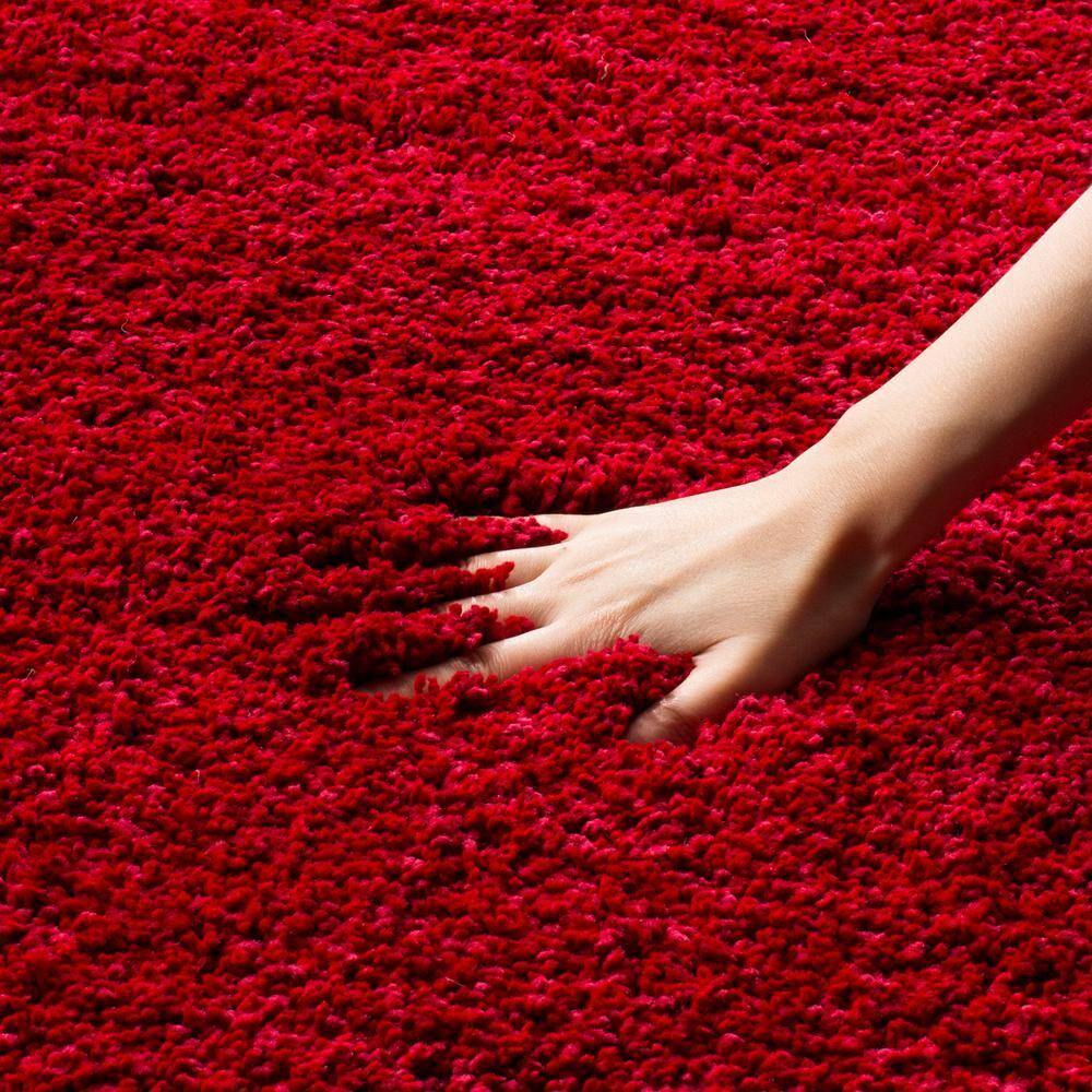 Milan Shag SG180 Power Loomed Indoor Accent Rug - Red - 2'x4' - Safavieh