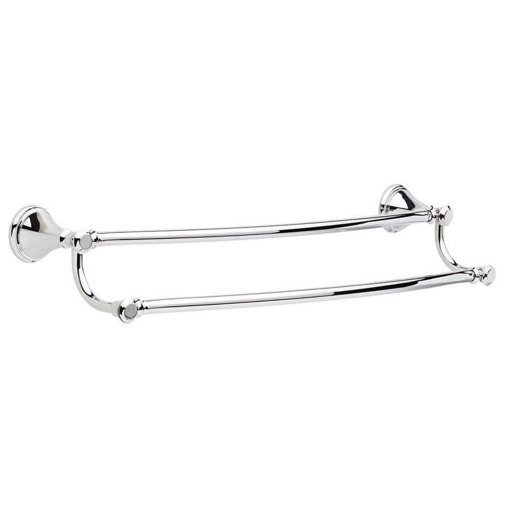 Cassidy 24 in. Wall Mount Double Towel Bar Bath Hardware Accessory